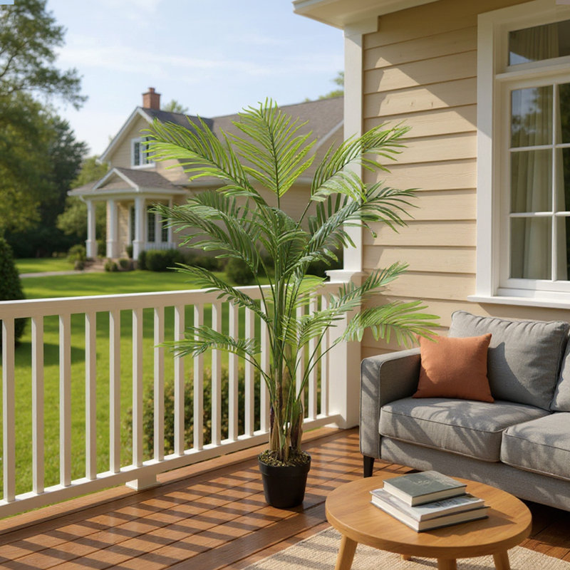Artificial Palm Tree in Pot, 150cm H x 18cm W x 18cm D