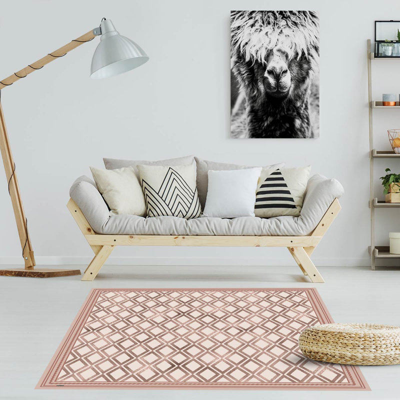 Monaghan Non-Slip Geometric Indoor Doormat, Square 136cm