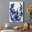 Indigo Brush Blooms II - peinture sur toile tendue-1978406713