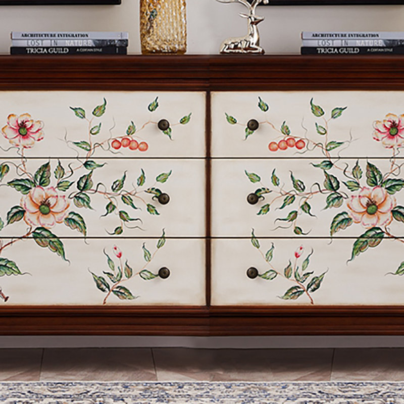Armoire de rangement élégante de style rétro