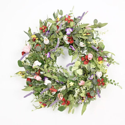 24" Handcrafted Lavender Wedding Wreath