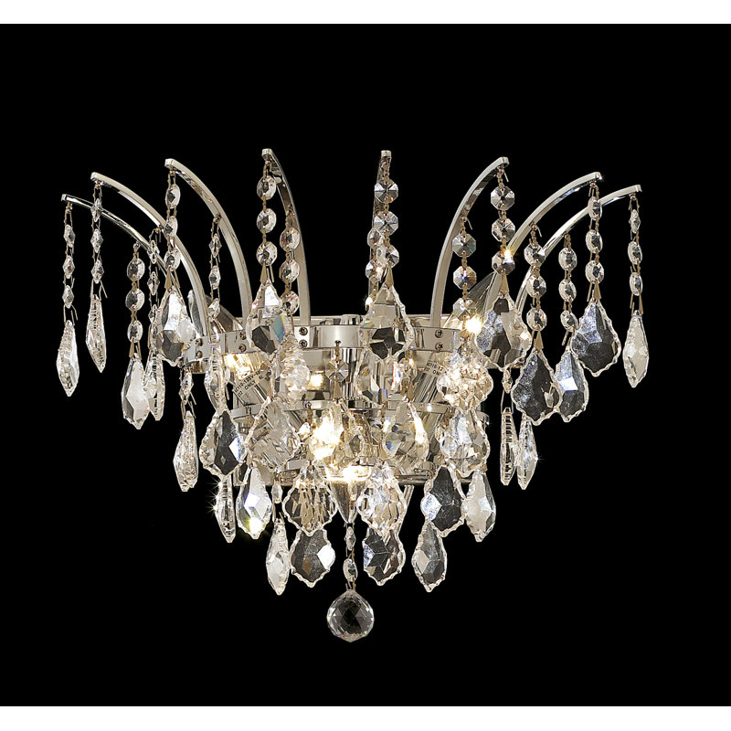 Plafonnier encastré à intensité variable à 1 lumière Phyllida, Chrome, Coupe royale