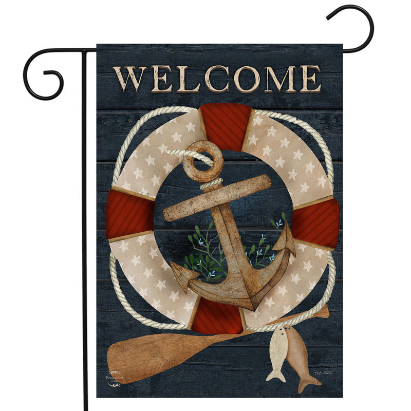 Drapeau de jardin Coastal Anchor