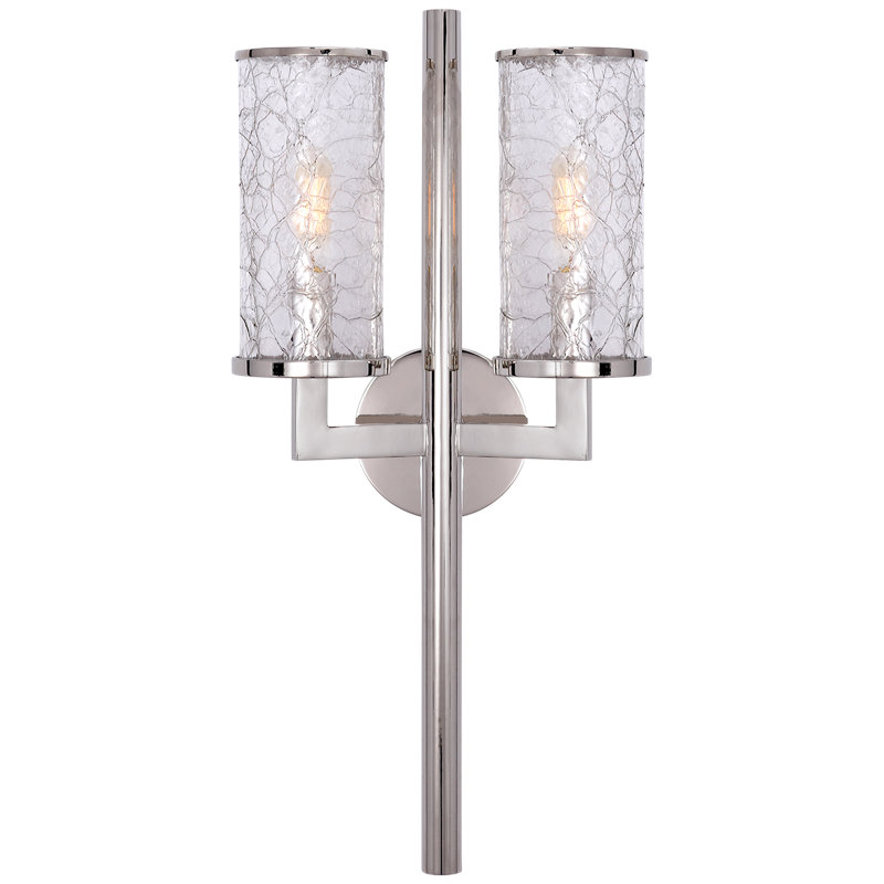 Kelly Wearstler Liaison Double Sconce, Polished Nickel