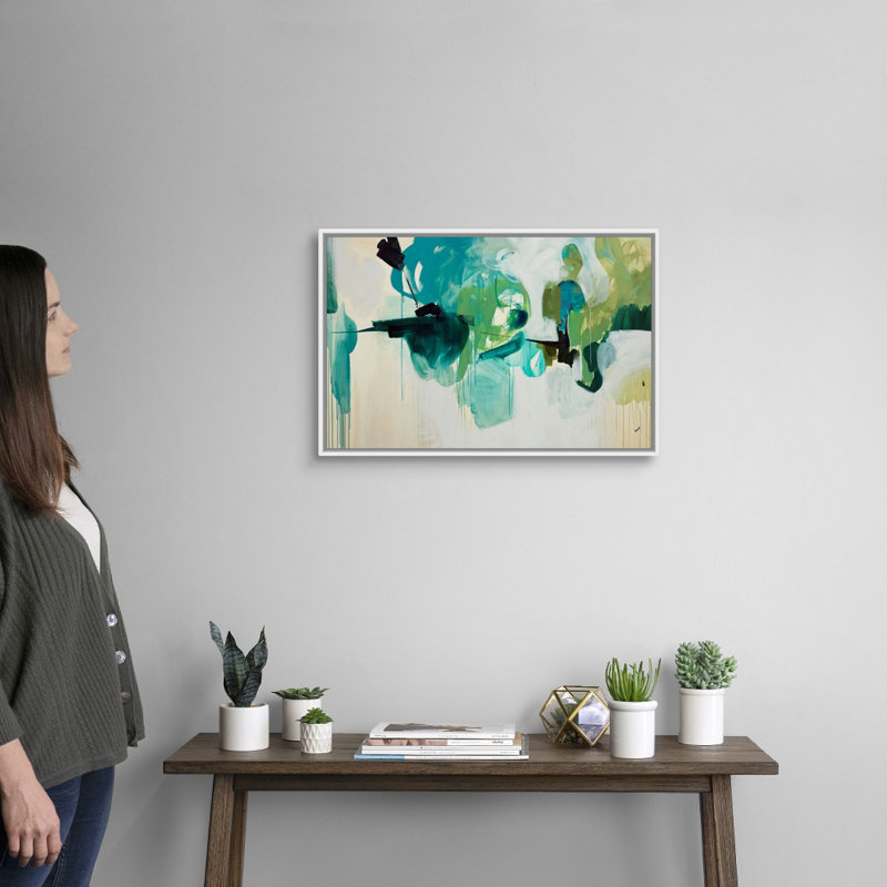 Awash With Life Canvas Wall Art, Cadre flottant blanc, H 18 po x l 26 po x P 1,75 po