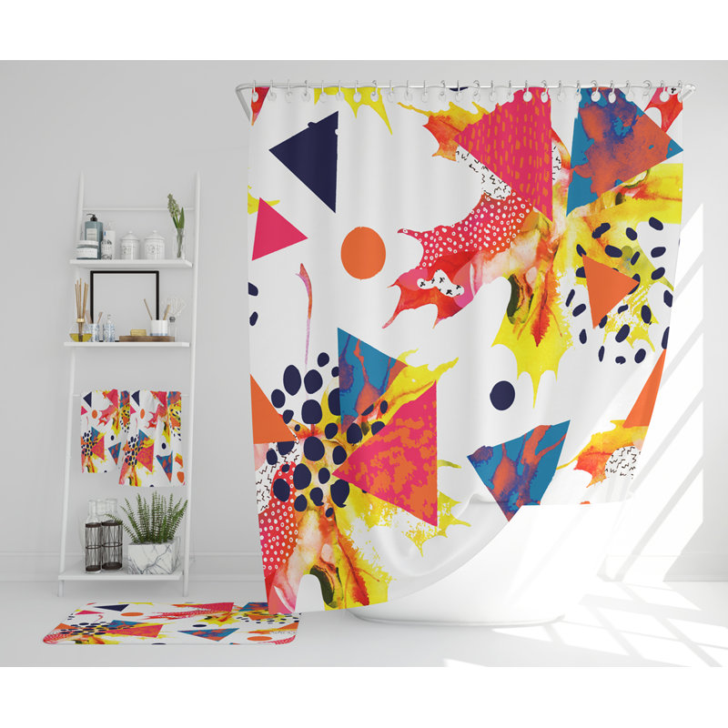 Nead Polyester Shower Curtain Set