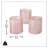 3 Piece Pink Beach Chic Hurricane Candle Holders