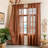 Boho Macrame Curtains 90" Terracotta 2 Panels