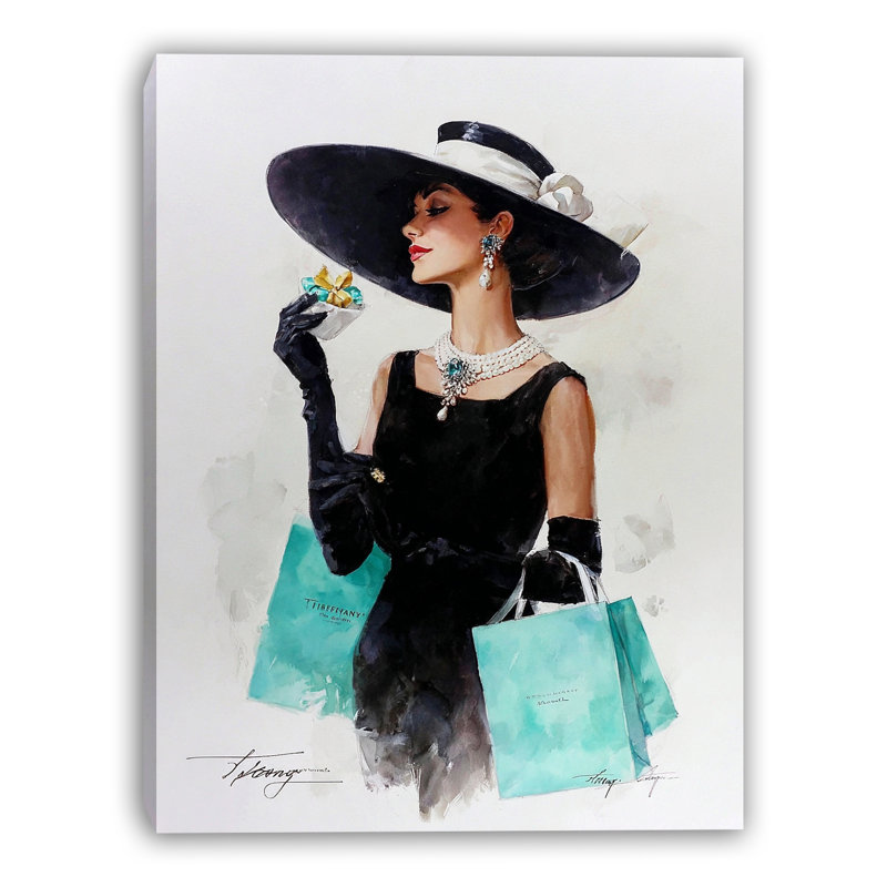 Gift Box Glamour Wrapped Canvas Wall Art, 40"H x 30"W x 1.5"D