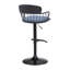Tabouret de bar pivotant réglable avec contrôle de hauteur lisse