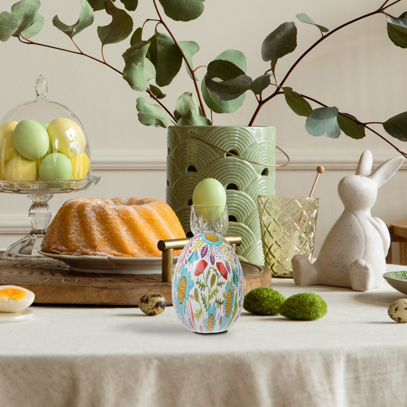 Sanan Artistic Floral Egg Decoration