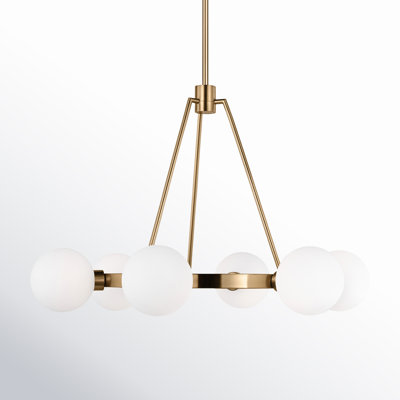 Helen 6 Light Metal Dimmable Chandelier