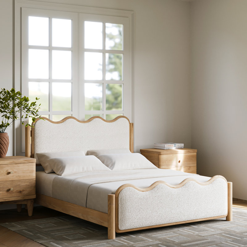 Shirleen Upholstered Platform Bed, King