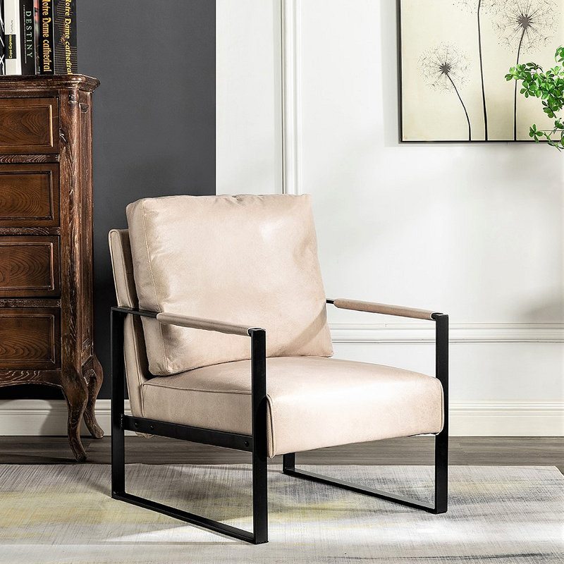 Fauteuil d'appoint classique Mid Century, Chameau clair