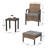 Ethelbert 2 - Person Patio Conversation Set with Cushions-1342554999