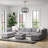 Canapé modulaire réversible de large de 155 po avec repose-pieds Roehl-317171540