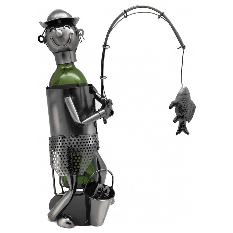 Tabletop Wine Bottle Rack in Silver