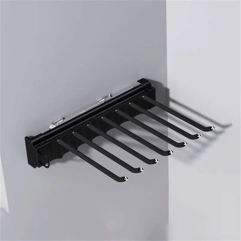 Sideglide Single-Row Side-Mounted Pants Rack, 3.50" H x 14.17" W x 20.00" D