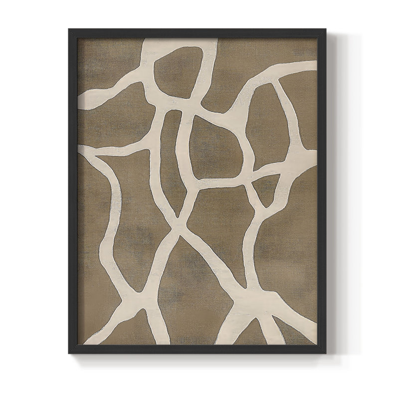 «Abstract CXLV III», reproduction encadrée - prête à être accrochée, H 10 po x l 8 po, Noir