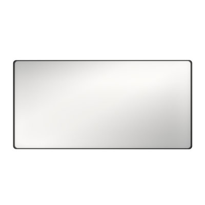 Rectangular Framed Bathroom Mirror with Aluminum Frame, Shatter-Resistant Glass, HD Reflection