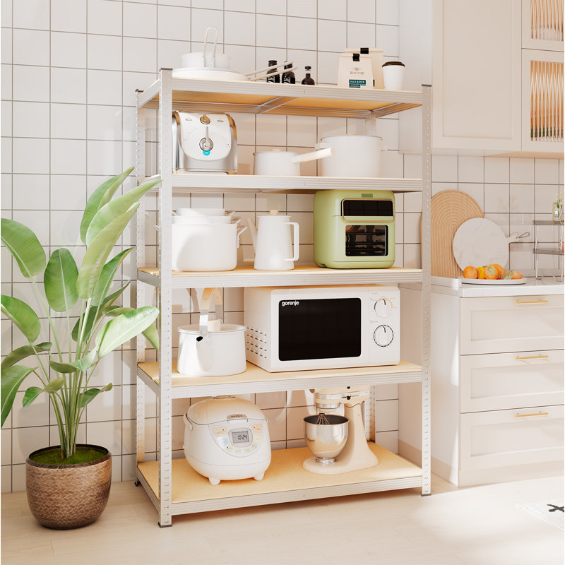 Avalie Stainless Steel Height -Adjustable Shelving Unit, 70.87" H x 47.2" W x 23.62" D