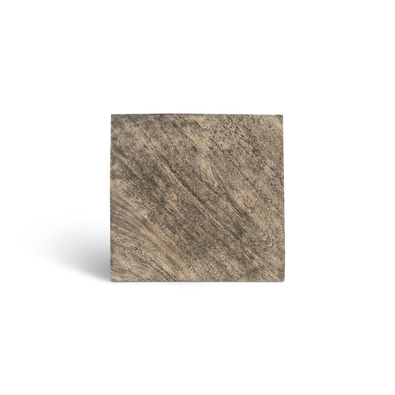 Black and Gray Square Wood Metal End Table