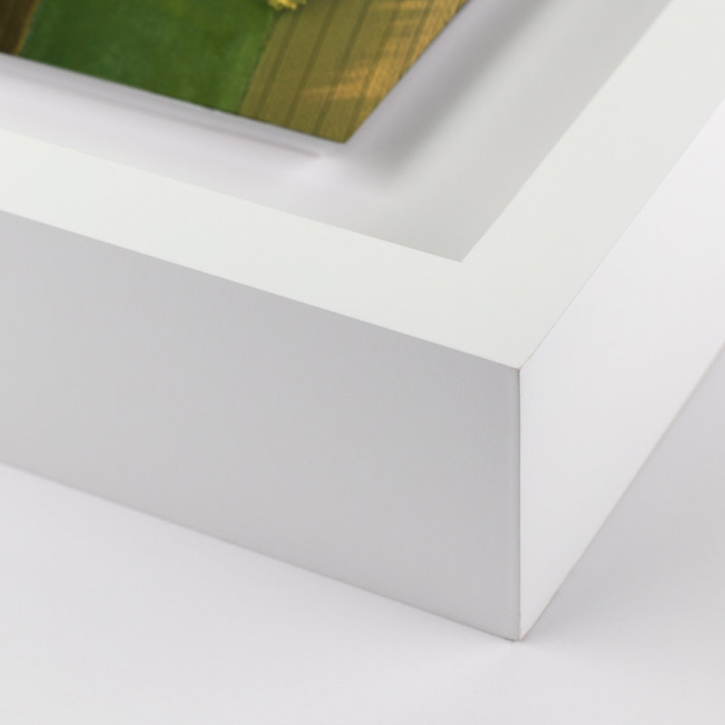 Fields III Print by Jakob Wagner, White, 35" H x 48" W x 2.5" D