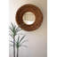  Miroir rond en fibre de banane