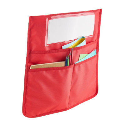 Chair Pockets For Classroom, Chairback Buddy Organizer With Name Tag Slot, Back Of Chair Storage For Students School Home Desk Supplies Organization