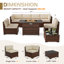 Ensemble de conversation modulaire en rotin pour 6 personnes avec coussins-148817388-162976273