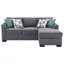 Canapé-lit modulaire rembourré gris Pacheco-1153293841