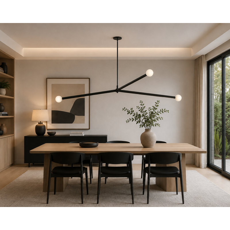 Cerberus 3 Light Pendant, Matte Black