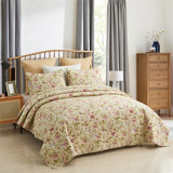 QSM04210203 Floral Quilt Set