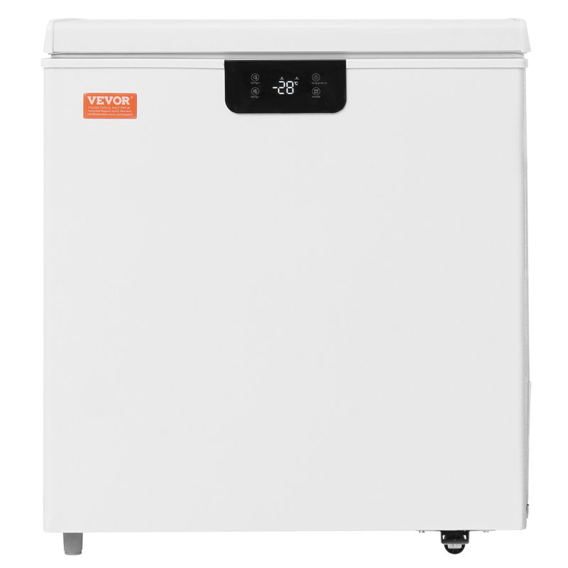 White 3.88 Cu.ft Compact Chest Freezer with Digital Display