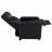 Black Upholstered Push-Back With Recliner Function