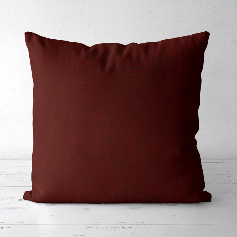 Housse de coussin carré et insert, Vin rouge