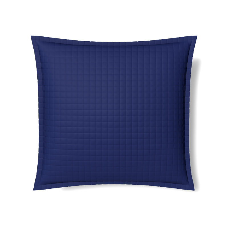 Ready-to-Bed Solid Color 100% Lyocell Sham, Euro Sham, Navy