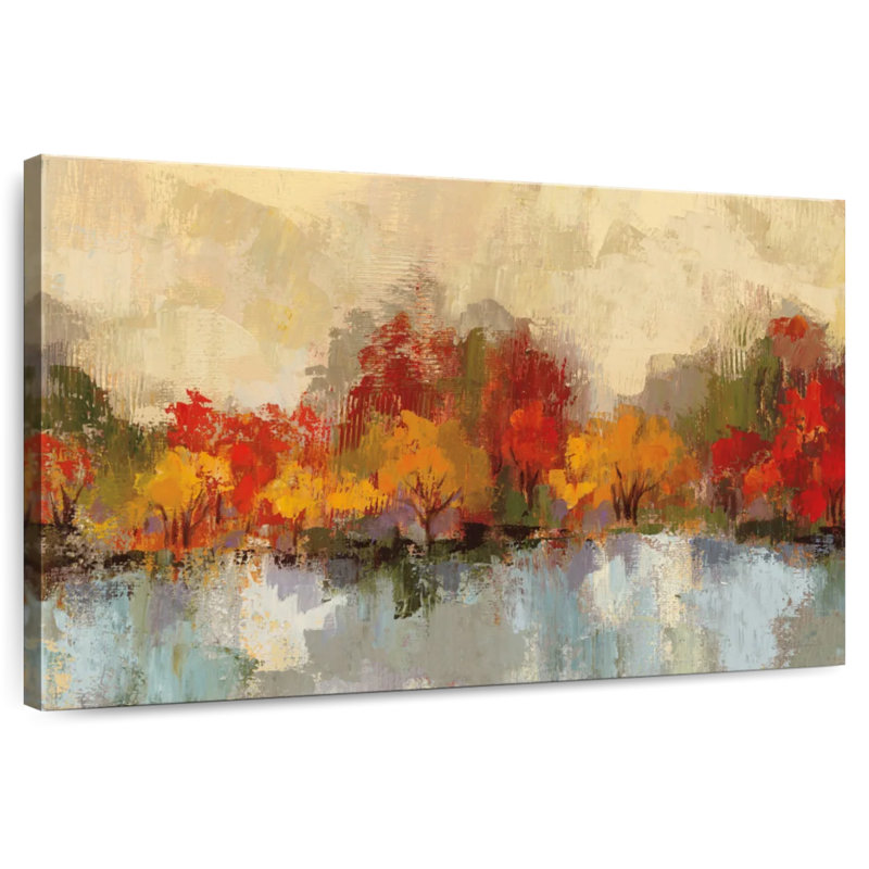 Réflexion de la rivière Avery Autumn, H 24 po x l 36 po