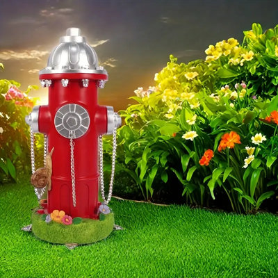 Ornements simulés de bouche d'incendie avec des escargots, adaptés à la décoration de jardin extérieur et aux poteaux d'entraînement pour chiots