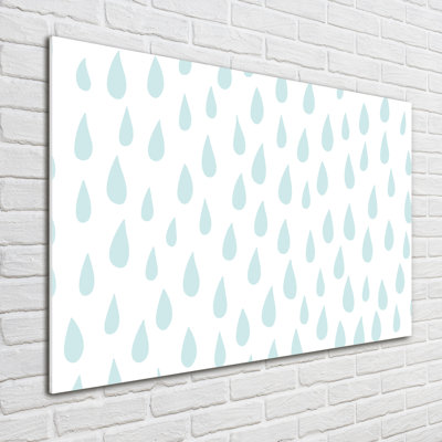 Droplets - No Frame Print on Glass