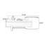 Table basse moderne avec pierre micro-cristalline