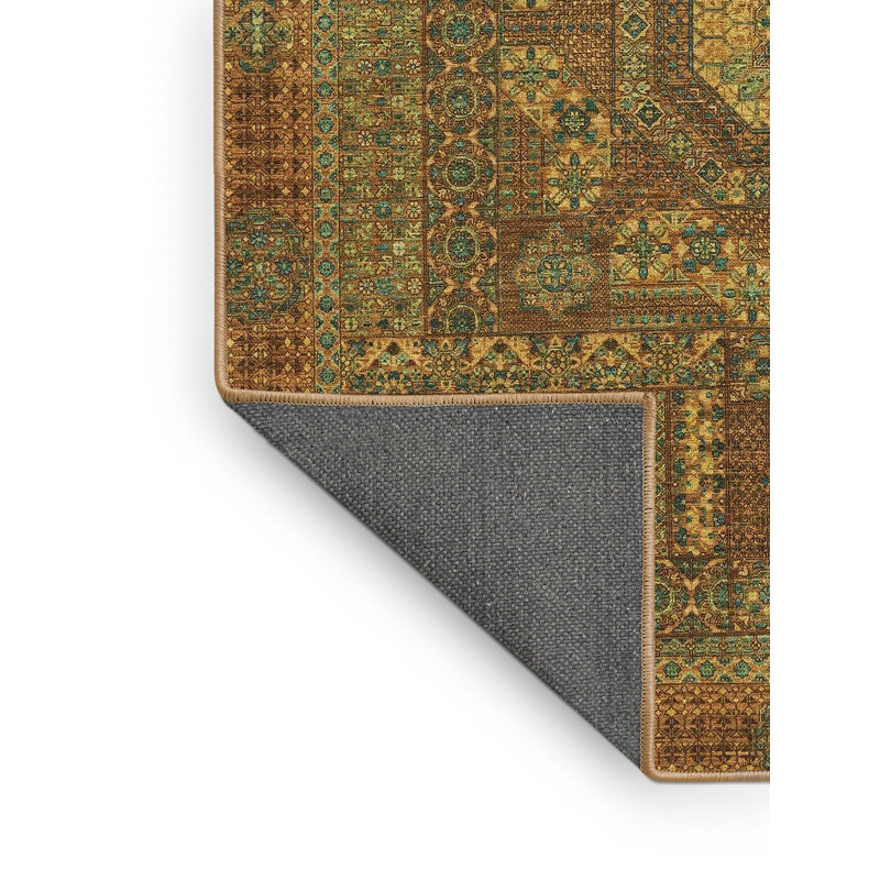 Tapis décoratif multicolore à motif abstrait, Rectangle 8 pi x 12 pi