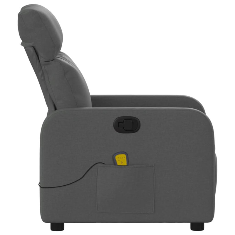  Fauteuil de massage inclinable gris foncé