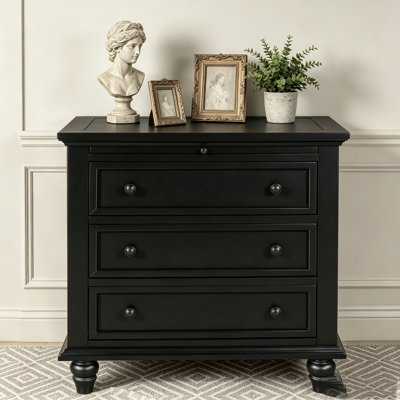 3-Drawer Storage Wood Cabinet, End Table With Pull Out Tray (As Same As WF296671AAB)