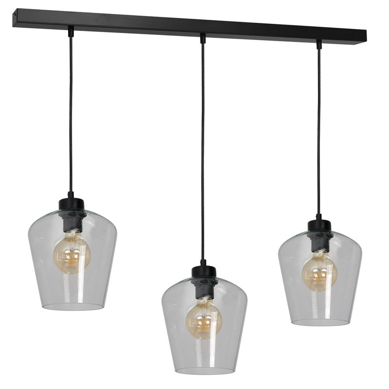 Staceville 3 - Light Kitchen Island Pendant, Clear