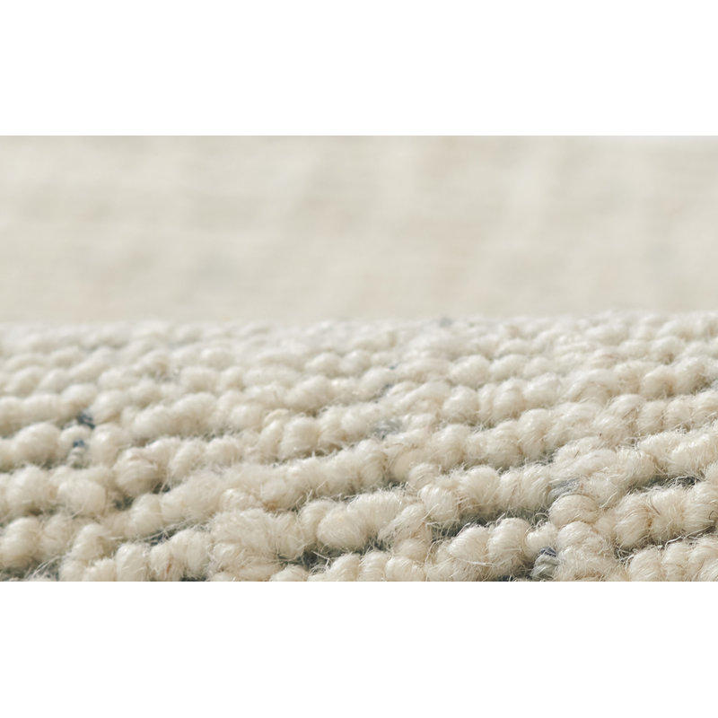 Thomas Hand Tufted Wool Abstract Area Rug in Ivory/Grey, Rectangle 7'10" x 9'10"