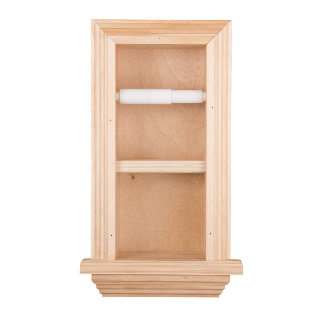 Butler Double Recessed Toilet Paper Holder Timber Tree Cabinets 