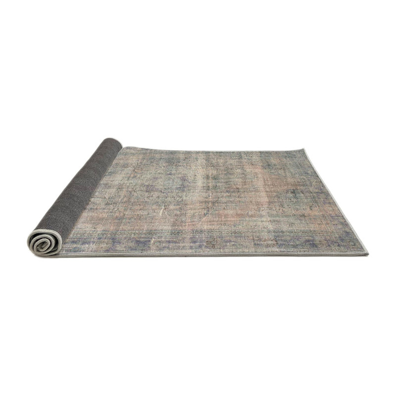 Tapis beige/gris contemporain, Rond 4 pi