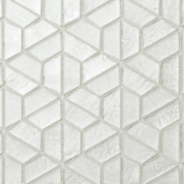 Samba 10.5" x 11.5" Glass Hexagon Mosaic Tile