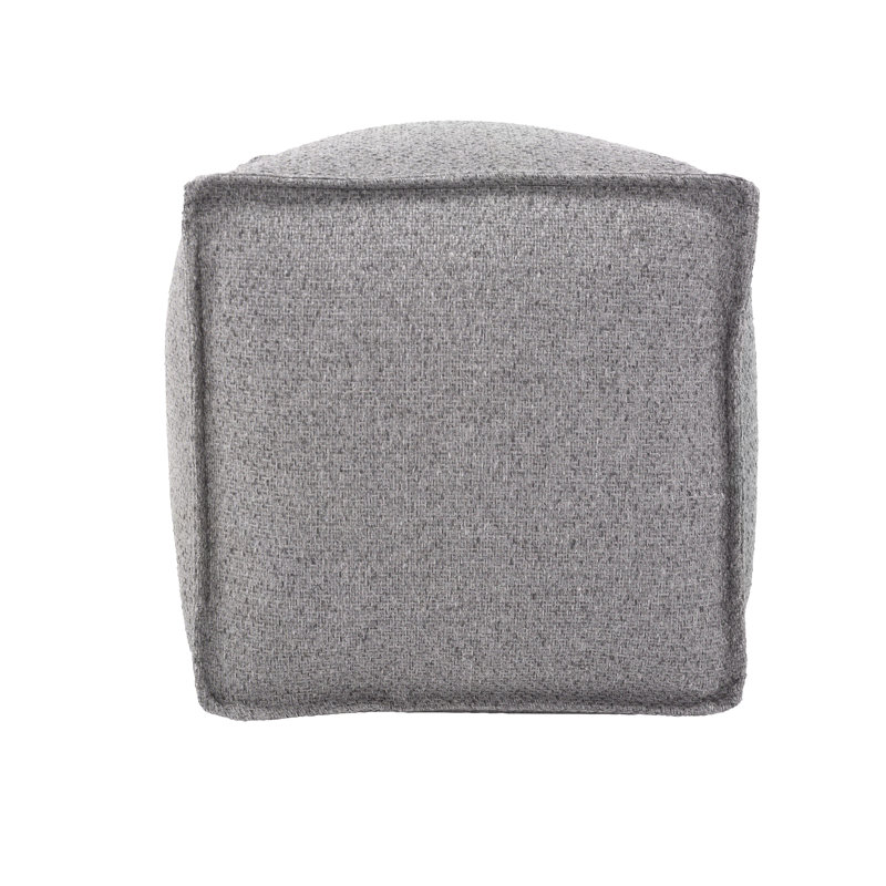 Talayah Upholstered Pouf, Stone